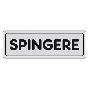 ETICHETTA SEGNALETICA SPINGERE porta - EUROSIGNALS