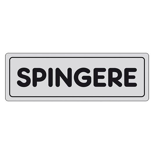 ETICHETTA SEGNALETICA SPINGERE porta - EUROSIGNALS