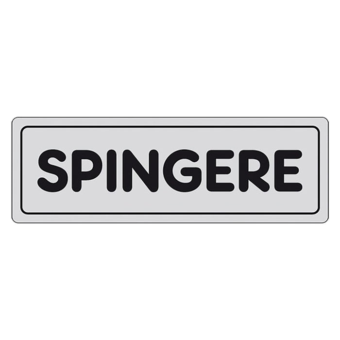 ETICHETTA SEGNALETICA SPINGERE porta - EUROSIGNALS