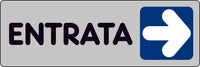ETICHETTA SEGNALETICA ENTRATA A DESTRA- 10 pezzi