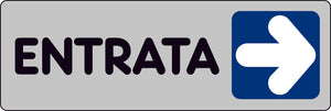 ETICHETTA SEGNALETICA ENTRATA A DESTRA- 10 pezzi