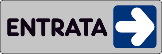 ETICHETTA SEGNALETICA ENTRATA A DESTRA- 10 pezzi