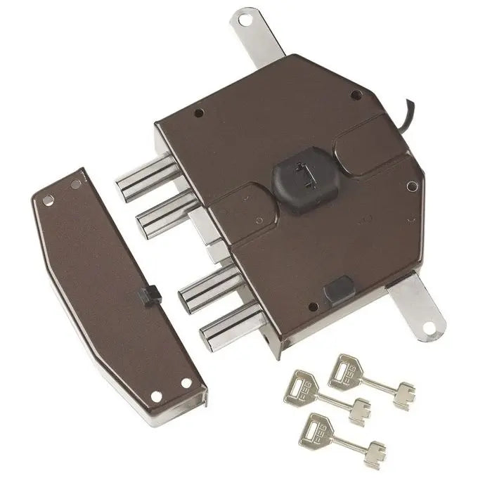 ELETTROSERRATURA TRIPLICE APPLICARE A POMPA SEGRETA 6823- - mm.65 lunghezza cilindro mm.50, dx (Y6823550) - 1 pezzi YALE