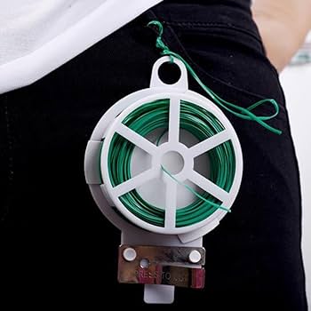 PIATTINA FILO PLASTICATO per legatura 2 bobine da mt. 20 - con taglierina