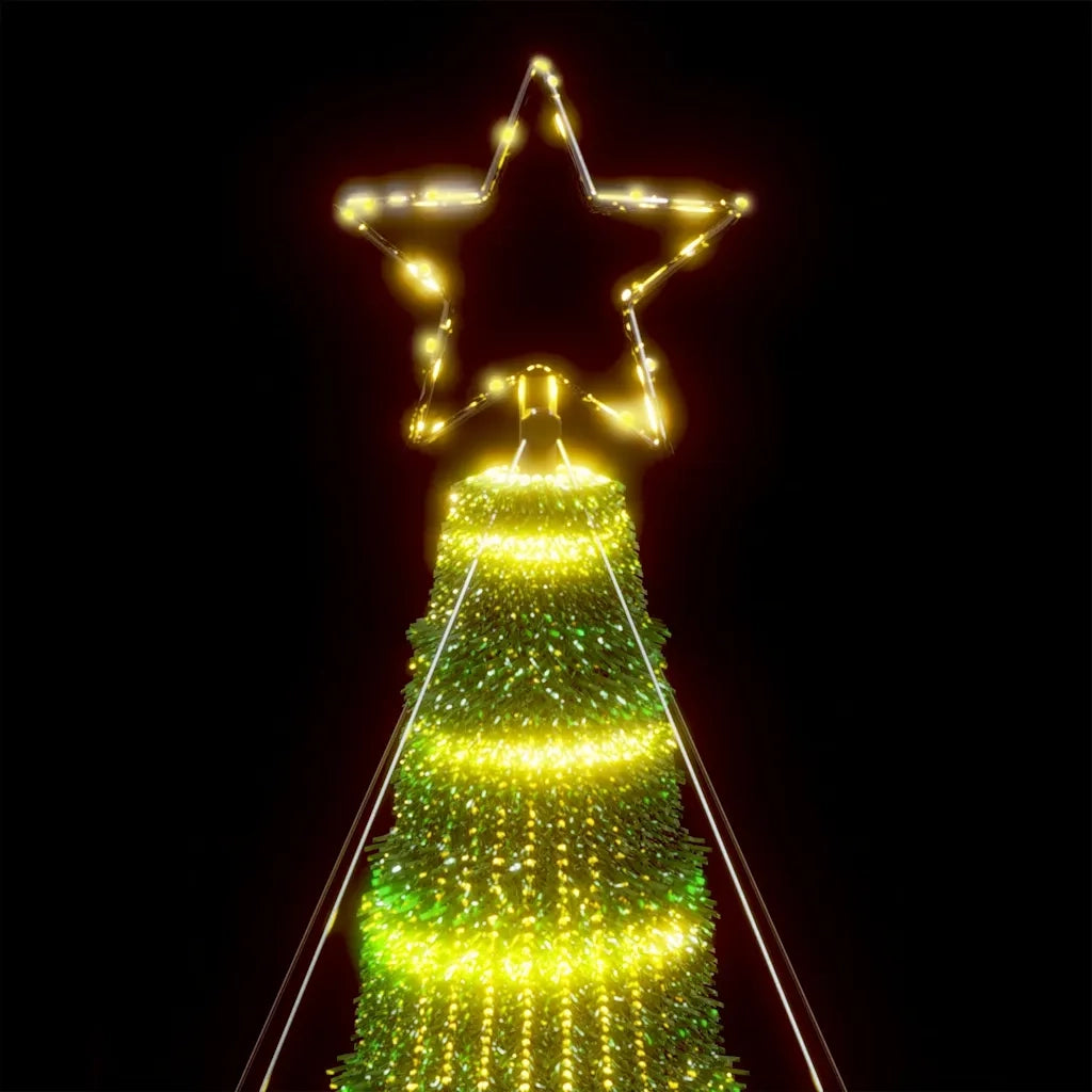 Albero di Natale | Decorazioni natalizie a LED 1028 LED Bianco Caldo 403 cm