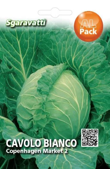 SEMI PER ORTAGGI E VEGETALI cavolo cappuccio Copenhagen Market 20 pezzi  - SGARAVATTI