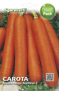 SEMI PER ORTAGGI E VEGETALI carota lunga nantese 2 - 20 pezzi  - SGARAVATTI