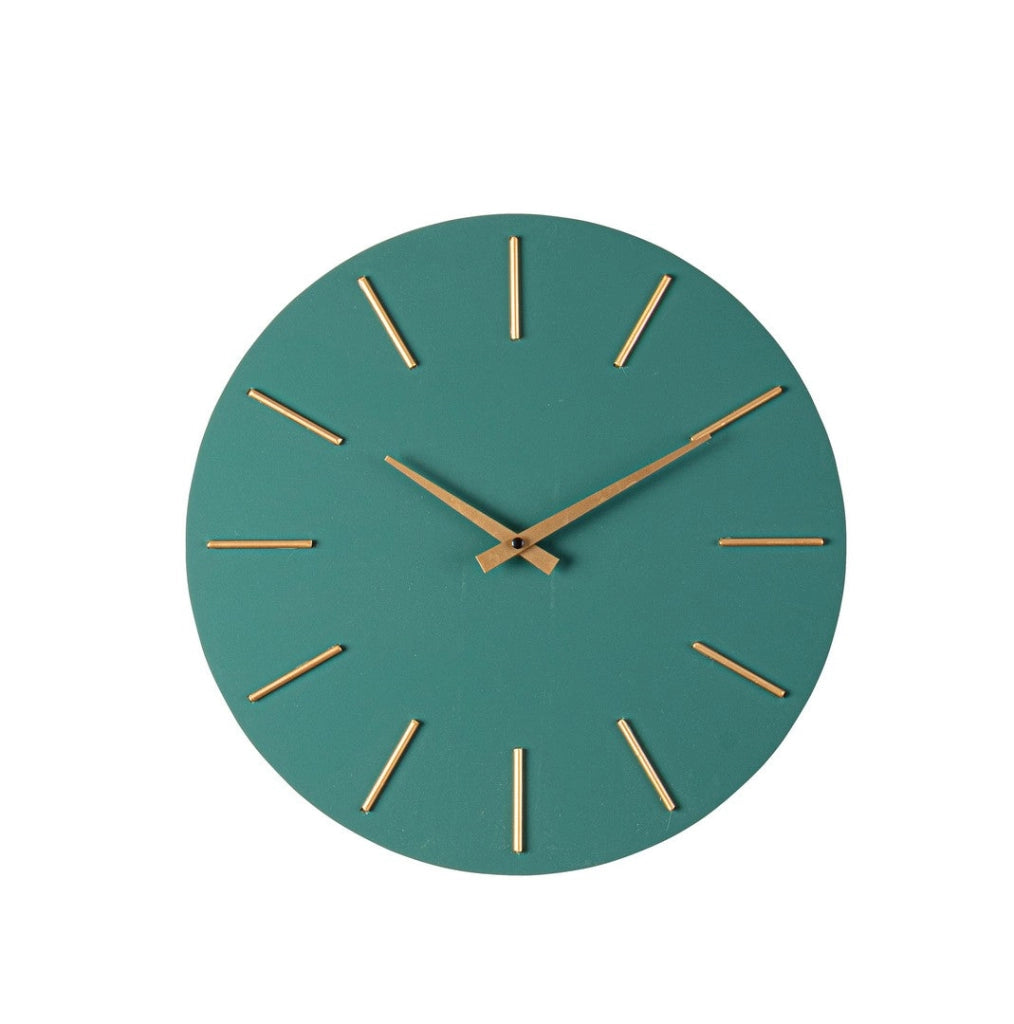 Orologio da Parete  Ø40x5 cm in Legno TimeLine Verde
