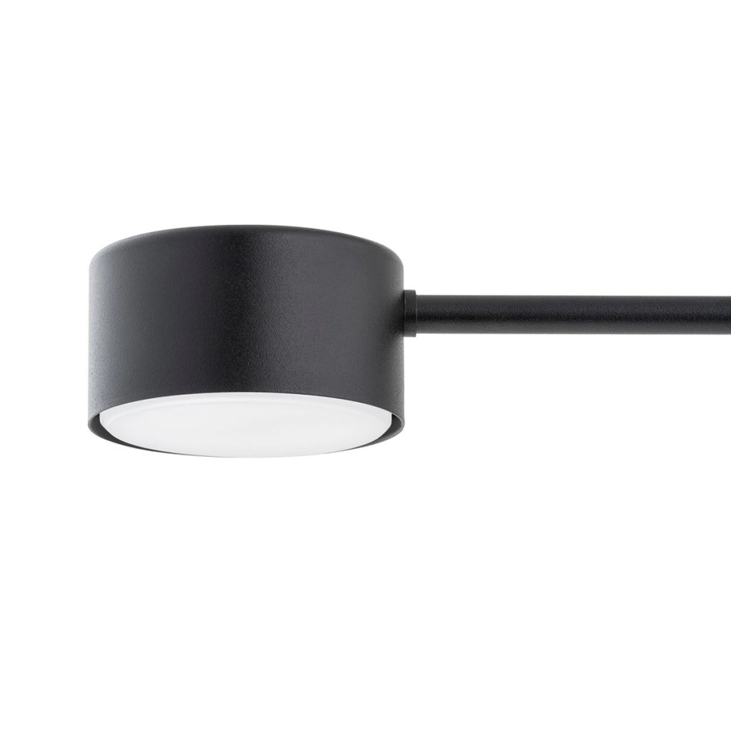 Lampada a sospensione Modus in acciaio nero opaco