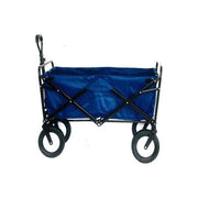 Amicasa B2B0539064 Carrello Telescopico Multiuso con Ruote e Maniglia Struttura in Acciaio Verniciato e Contenitore in Tessuto Sintetico colore Nero e Blu