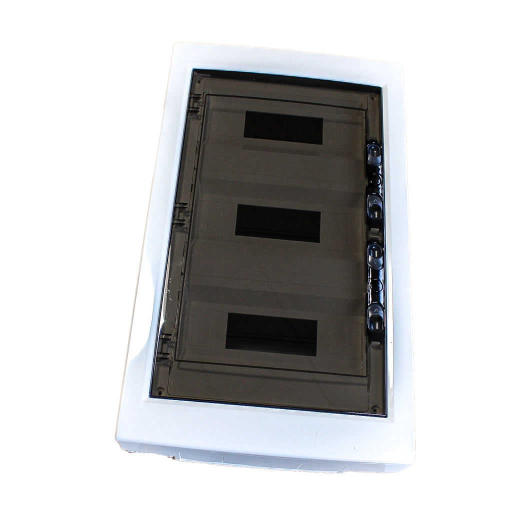 Centralino da parete 36 moduli, bianco IP40, 400x400x120 mm, RAL 9016, ideale per installazioni elettriche domestiche e industriali