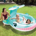 PISCINA GONFIABILE OVALE BALENA  +2 ANNI  cm.201x196x91h.  peso kg.3 (57440)    INTEX