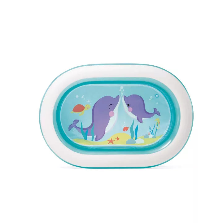 PISCINA OVALE BABY 4 ANELLI +3 ANNI  cm.163x107x46h.  peso kg.2,69 (57482)    INTEX