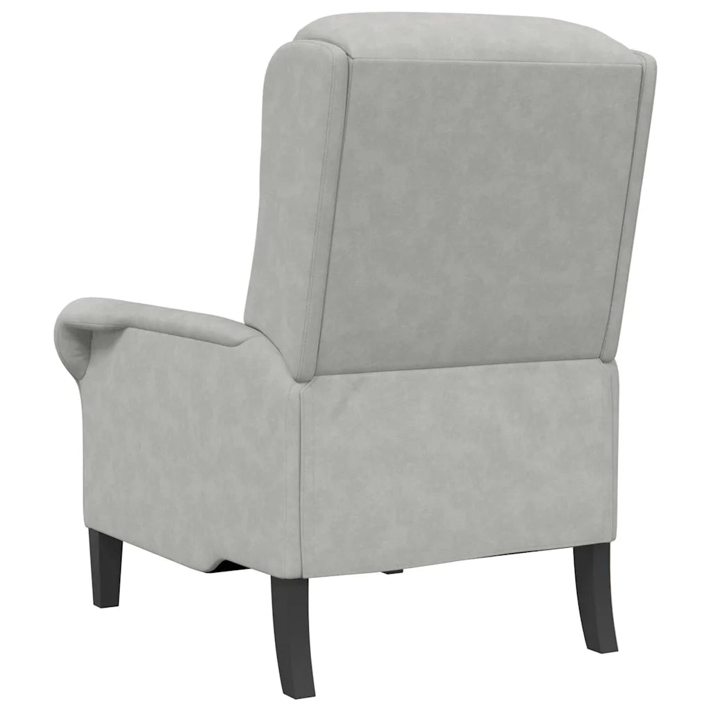 poltrona Grigio chiaro 76 x 94 x 102 cm Microfibra 42009871