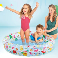 PISCINA GONFIABILE TONDA DUE ANELLI  +2 ANNI  cm.122x25h.  peso kg.0,97 (59421)    INTEX
