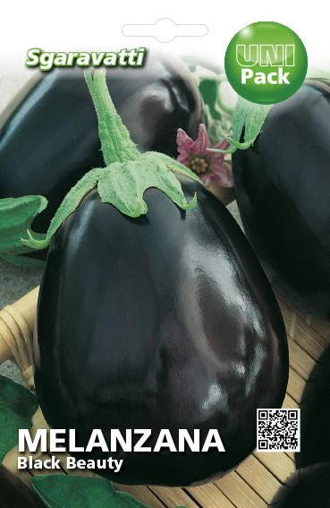 SEMI PER ORTAGGI E VEGETALI melanzana black beauty 20 pezzi  - SGARAVATTI
