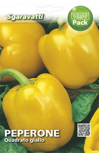 SEMI PER ORTAGGI E VEGETALI peperone quadrato asti giallo 20 pezzi  - SGARAVATTI
