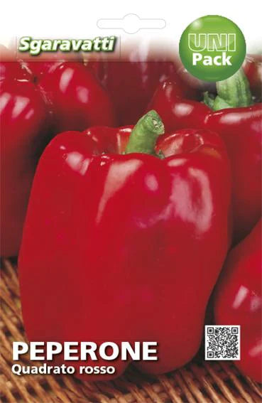 SEMI PER ORTAGGI E VEGETALI peperone quadrato asti rosso 20 pezzi  - SGARAVATTI