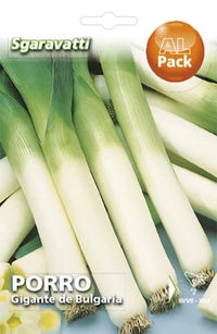 SEMI PER ORTAGGI E VEGETALI porro gigante de bulgaria 20 pezzi  - SGARAVATTI