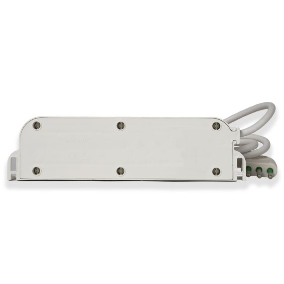 MULTIPRESA CON INTERRUTTORE 'OMEGA' mt. 3 - bianca  - FANTON