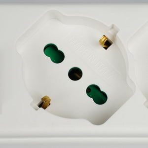 MULTIPRESA CON INTERRUTTORE 'OMEGA' mt. 3 - bianca  - FANTON