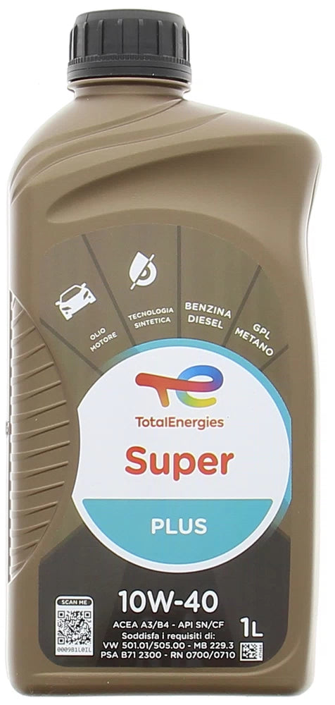 OLIO MOTORE PER AUTOVETTURE 'SUPER PLUS' 10W40 - lt. 1- 12 pezzi  - LUBEX