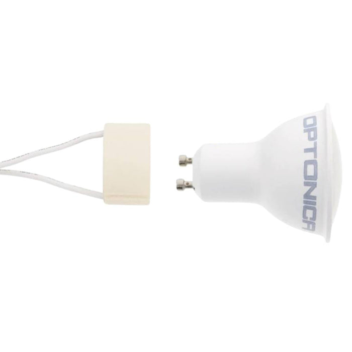 Kit incasso faretti led gu10 con portalampada e supporti tondi per interno