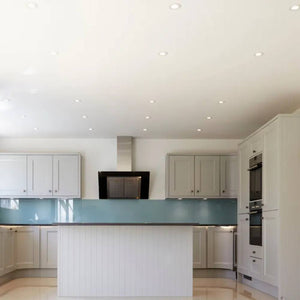 Kit incasso faretti led gu10 con portalampada e supporti tondi per interno