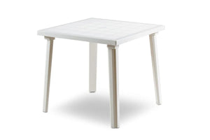 TAVOLO IN POLIPROPILENE 'WEEKEND' bianco  - BICA