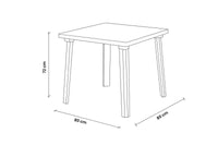 TAVOLO IN POLIPROPILENE 'WEEKEND' bianco  - BICA