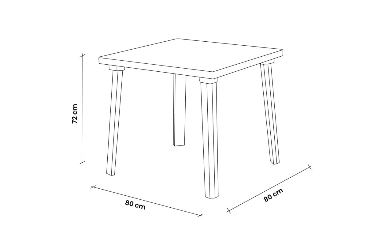 TAVOLO IN POLIPROPILENE 'WEEKEND' verde  - BICA