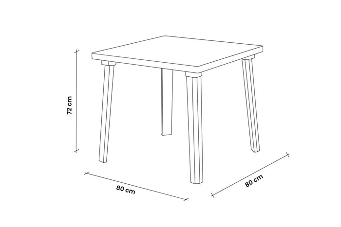 TAVOLO IN POLIPROPILENE 'WEEKEND' verde  - BICA