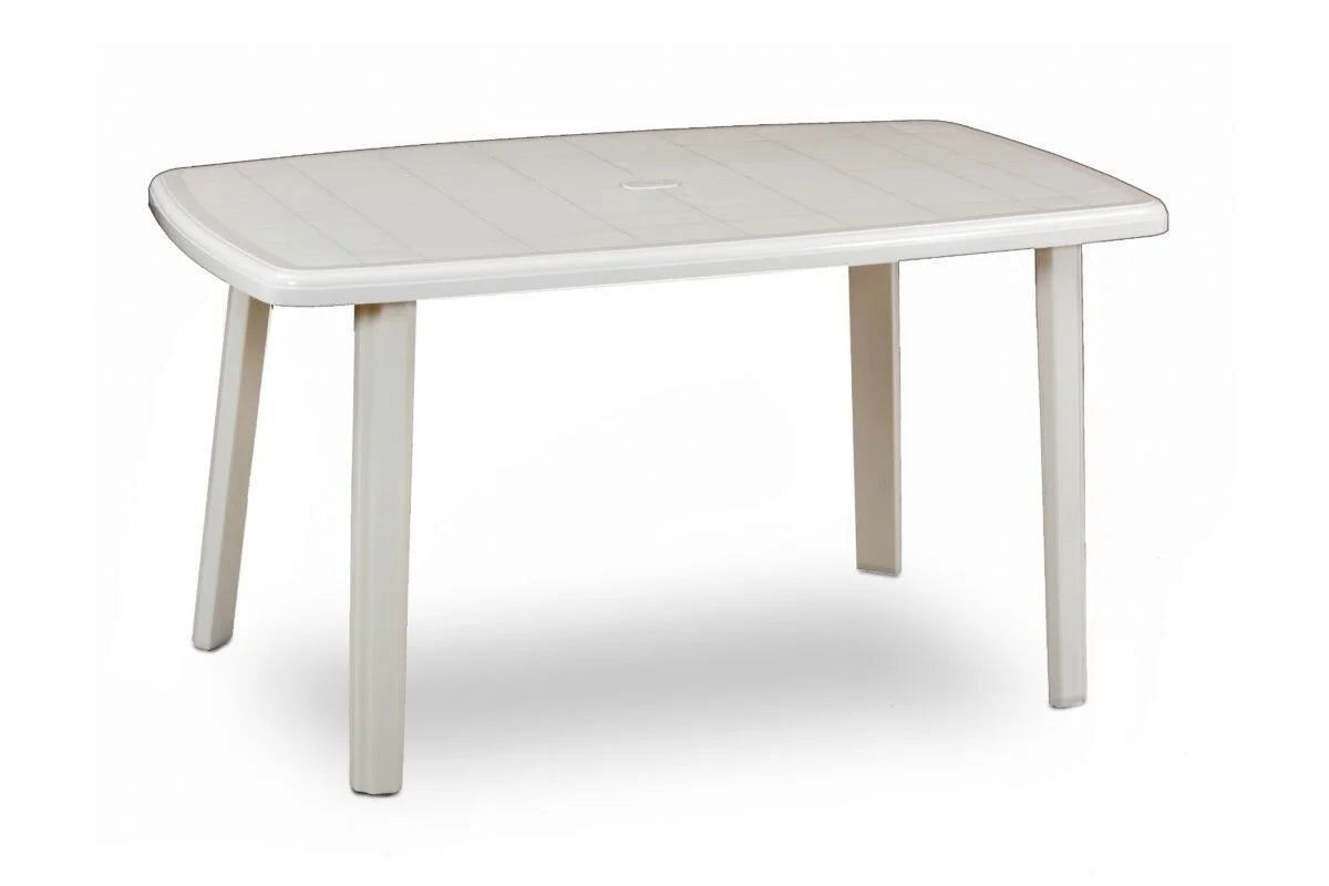 TAVOLO IN POLIPROPILENE 'CAYMAN' bianco - BICA