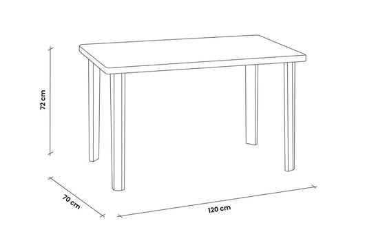 TAVOLO IN POLIPROPILENE 'MARSHALL' bianco  - BICA