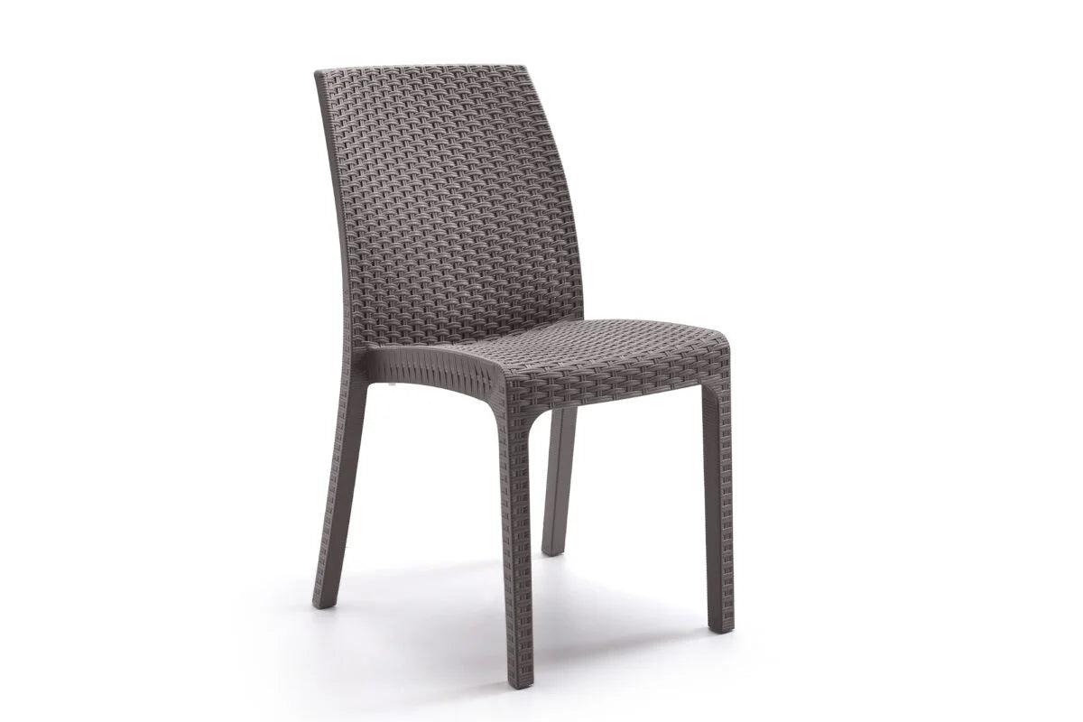 SEDIA IN POLIPROPILENE 'VIRGINIA' tortora  - BICA