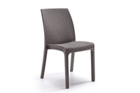 SEDIA IN POLIPROPILENE 'VIRGINIA' tortora  - BICA