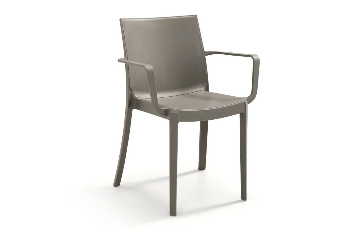 SEDIA IN POLIPROPILENE 'VICTORIA' tortora  - BICA