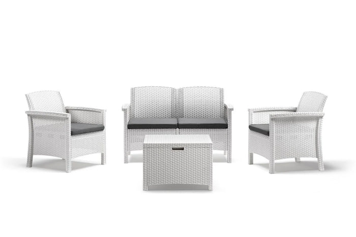 SET DA GIARDINO POLIPROPILENE 'VENEZIA II' bianco  - BICA