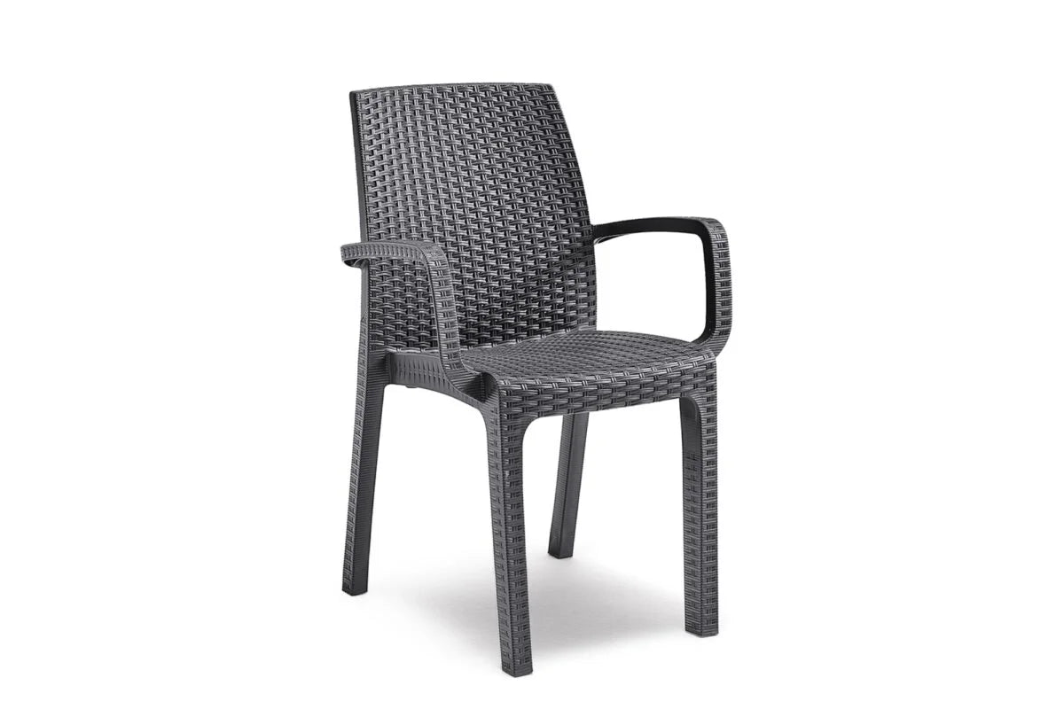 SEDIA IN POLIPROPILENE 'VERONA ARMCHAIR' grafite  - BICA