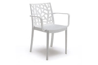 SEDIA IN POLIPROPILENE 'MATRIX ARMCHAIR' bianco  - BICA