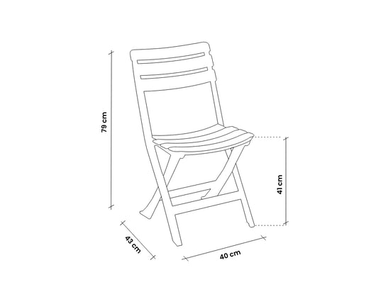 SEDIA IN POLIPROPILENE 'PINTA' bianca  - BICA