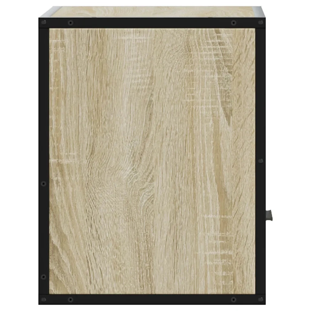 Comodino | Armadio da Notte | Mobiletto da notte a Muro Rovere Sonoma 40x31x39,5 cm