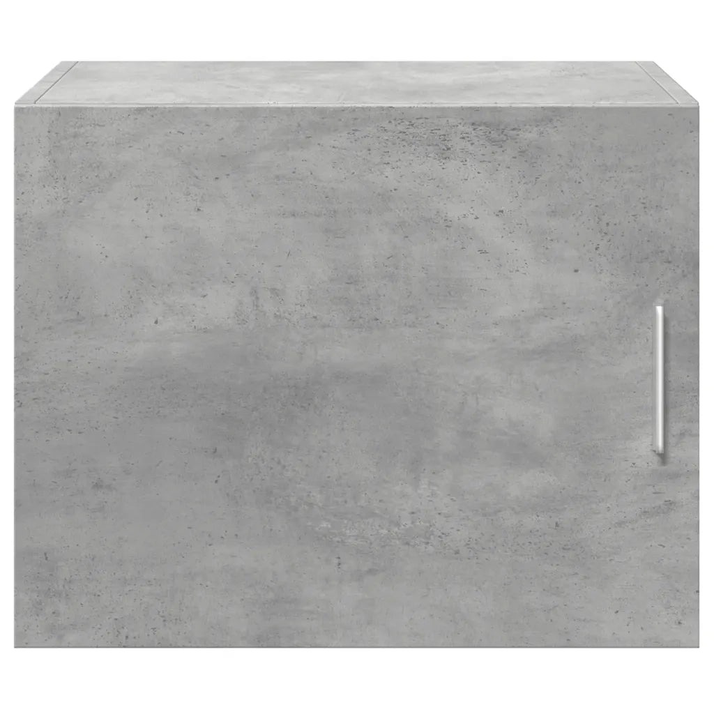 Mobile contenitore a parete pratico e salvaspazio design flessibile 50 x 42,5 x 40 cm legno grigio cemento 02_0049495