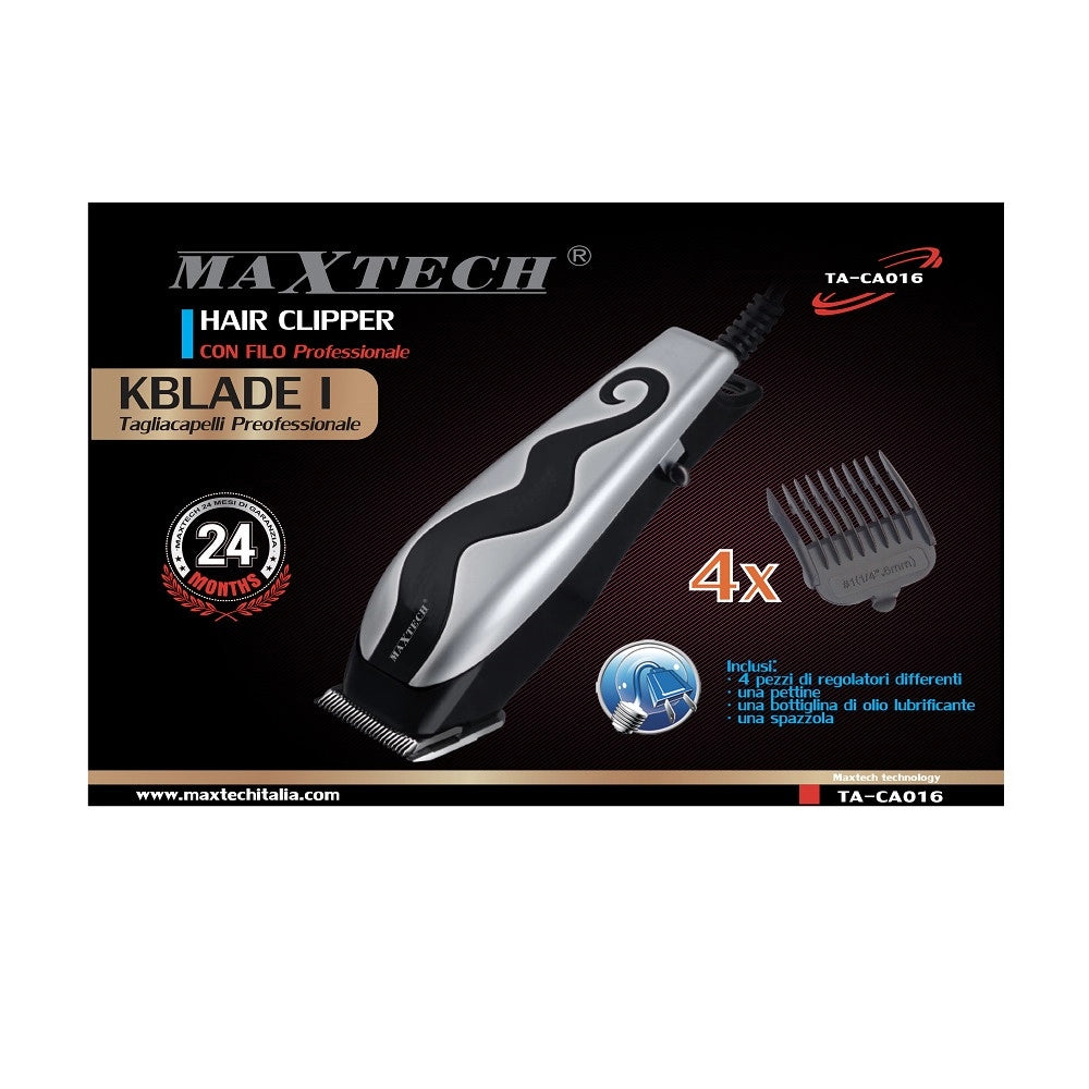 Trade Shop - Tagliacapelli Uomo Per Barba Capelli Basette Regolabile Professionale Maxtech Ta-ca016 -