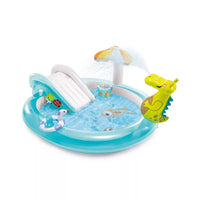 PISCINA GONFIABILE GATOR PLAY CENTER   +2 ANNI  cm.201x170x84h.  peso kg.3,9 (57165)    INTEX