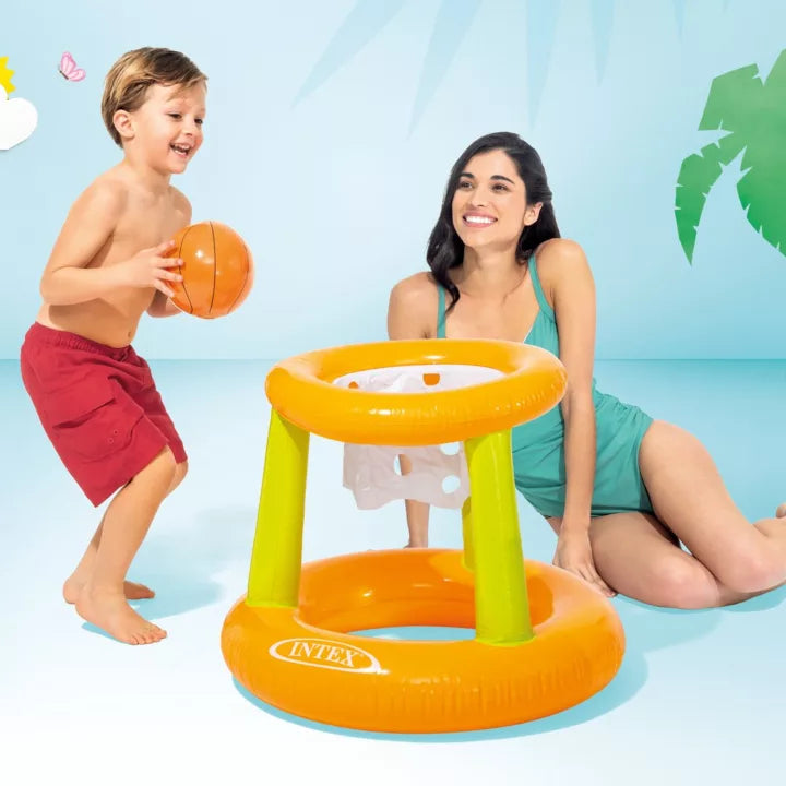 CANESTRO GONFIABILE HOOPS PER PISCINA  +3 ANNI  ø cm.67x55h.  peso kg.0,55 (58504)    INTEX