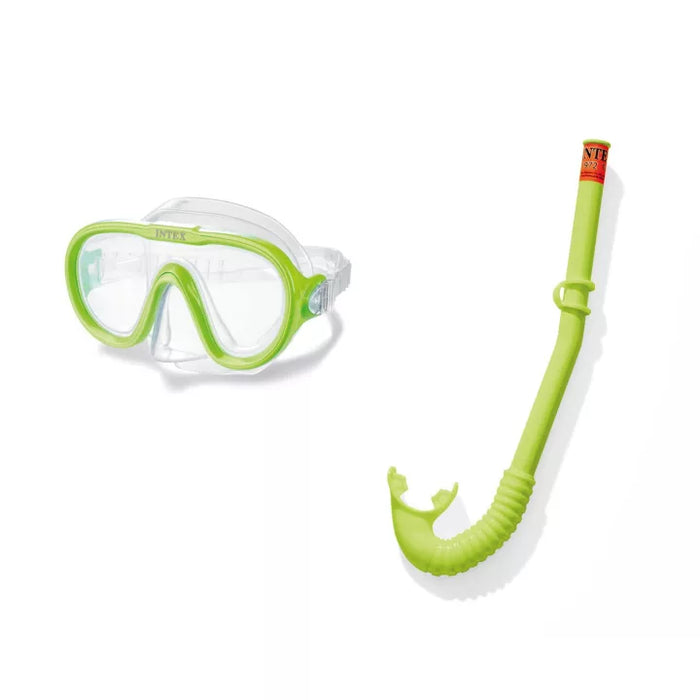 MASCHERA MARE E BOCCAGLIO ADVENTURE SWIM SET  +8 ANNI  peso kg.0,45 (55642)    INTEX