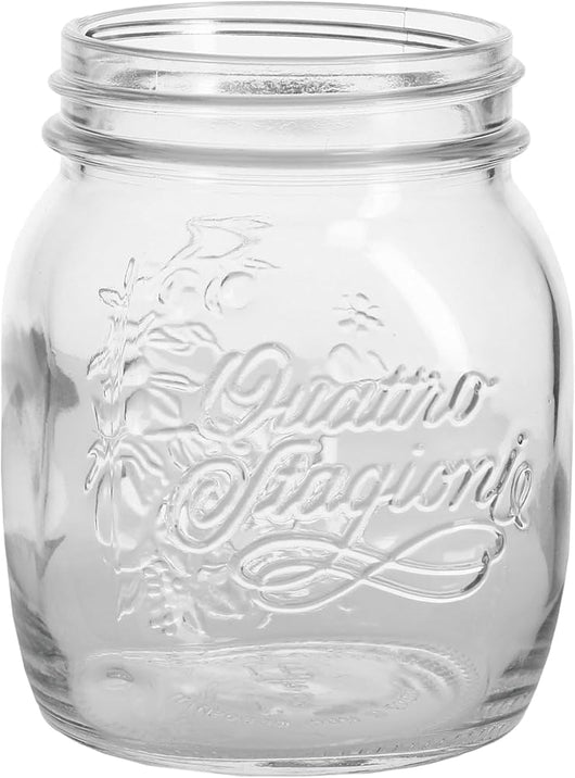 VASO ERMETICO IN VETRO PER ALIMENTI 'QUATTRO STAGIONI' 700 ml- 6 pezzi  - BORMIOLI