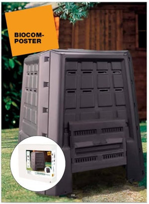 CONTENITORE 'BIOCOMPOSTER' Lt. 380 - ø cm 80x80x H. 82