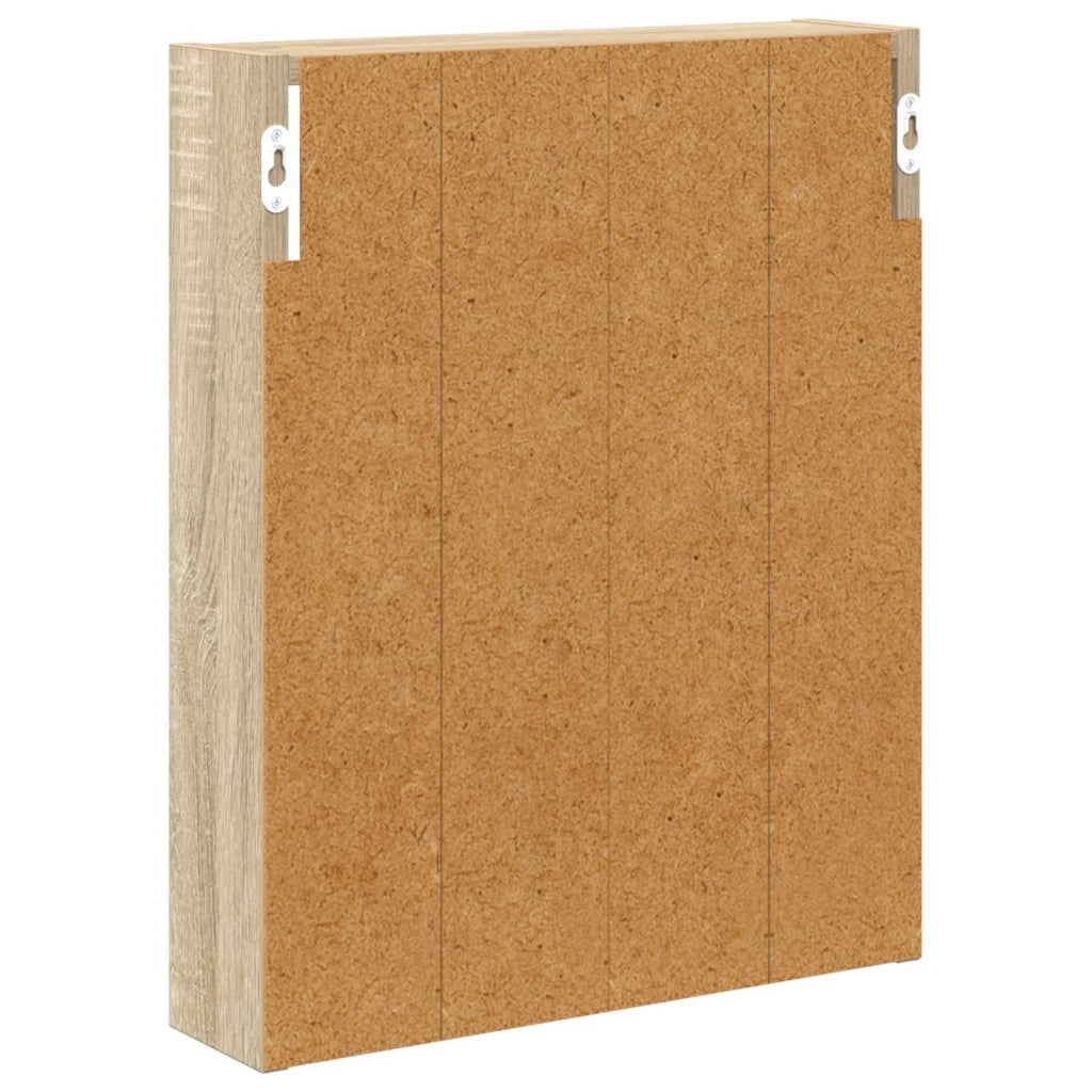 Armadio da bagno a muro Rovere Sonoma 40 x 10 x 50 cm